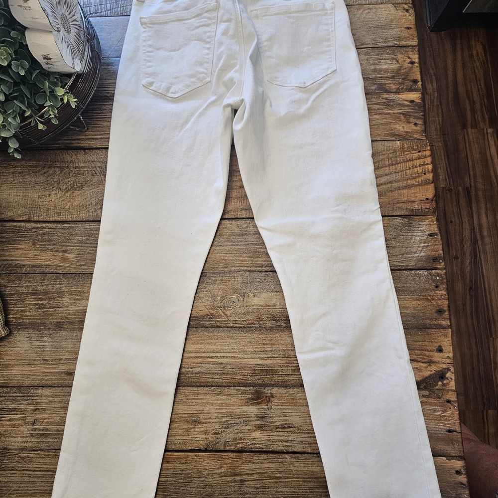 Lucky Brand White Straight Leg Jeans